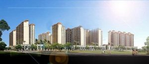 蓝天金地在售建筑面积为90-127平米二至四房单位，均价12600元/平米