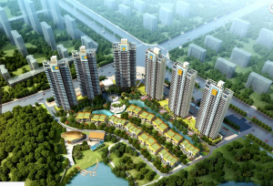 华鸿璟悦轩在建中 售楼部暂未开放